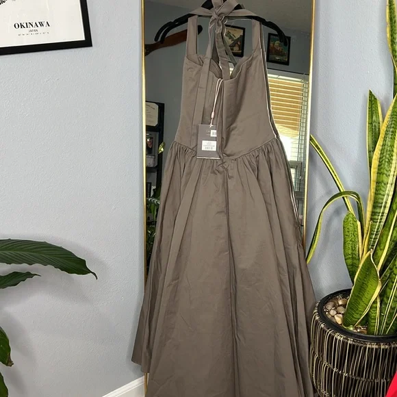 House of CB ‘Coquette' Smoke Halter Midi Dress NWOT - Picture 11 of 11